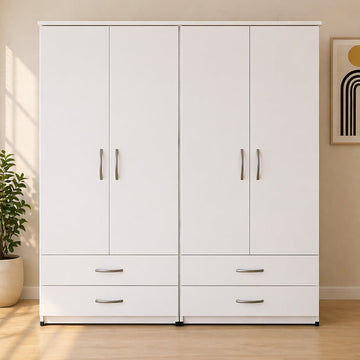 4 Door Wardrobe (4 Drawers)
