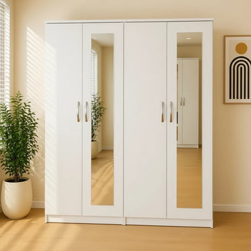 4 Door Wardrobe (2 Mirrors)